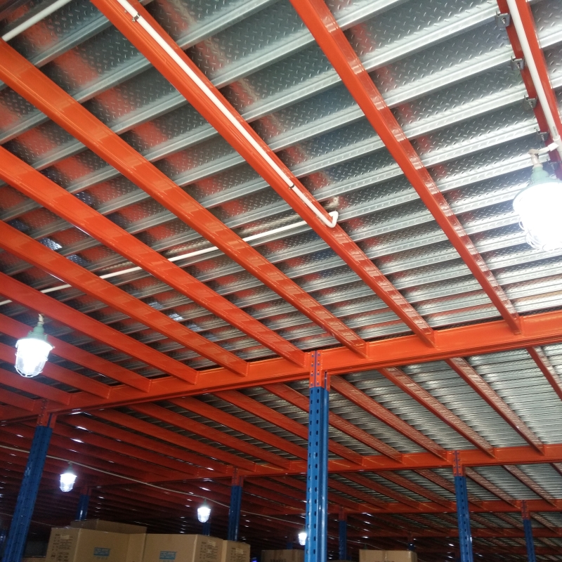 Loft deck steel gusset plate