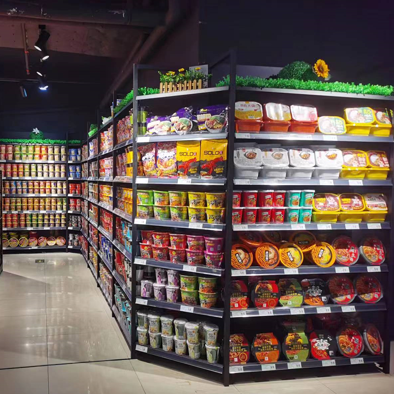 Supermarket shelves