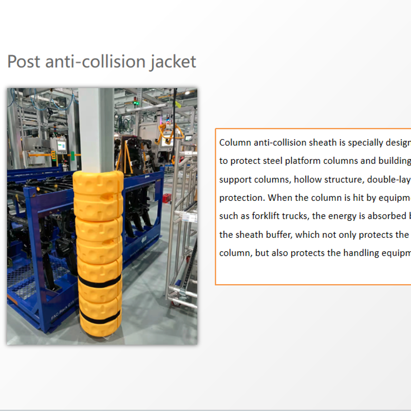 Post anti-collision jacket