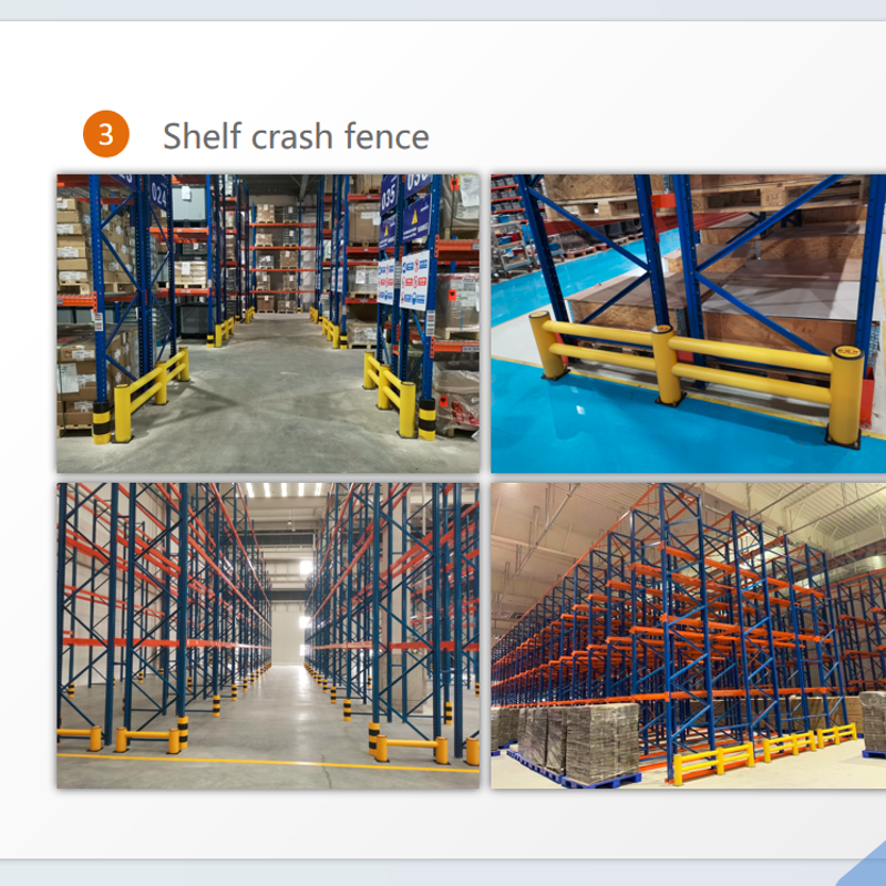 Shelf crash fence