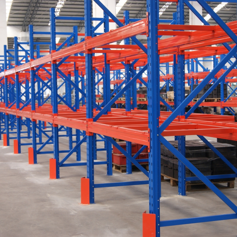 Heavy warehouse shelf