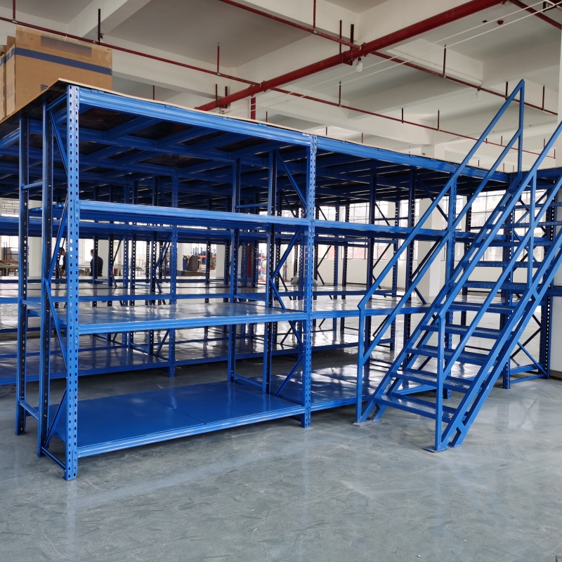 Mezzanine platform racking