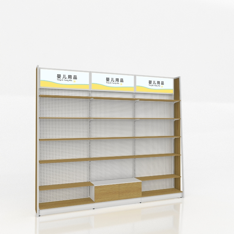 Floor-standing shelving unit/display rack with 5 shelves