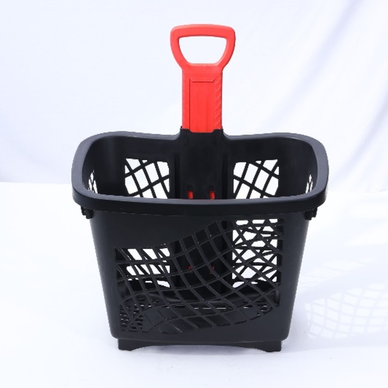 wheeled shopping basket