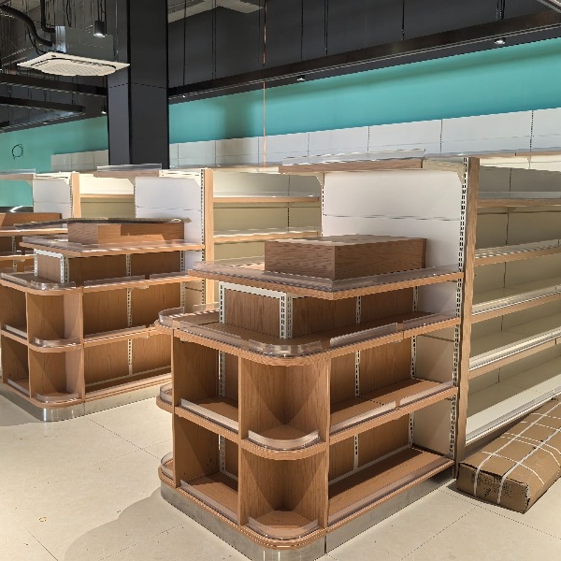 Supermarket shelving units