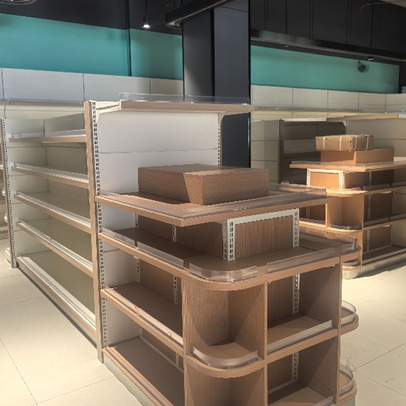 Supermarket shelving units