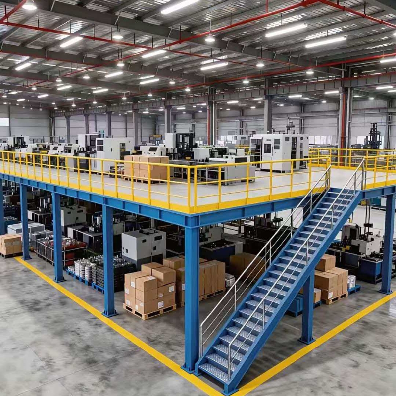 I-beam mezzanine platform