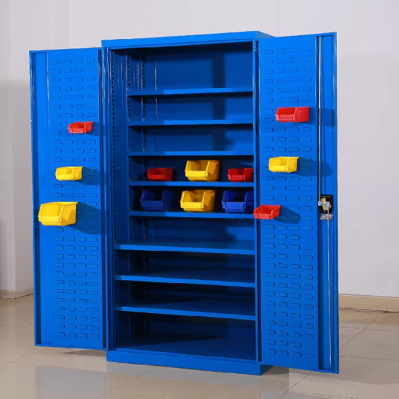Heavy-Duty Hardware Tool Cabinet — Double-Door, Reinforced Steel Storage Locker with Drawers and Lock (Ideal for Workshops)