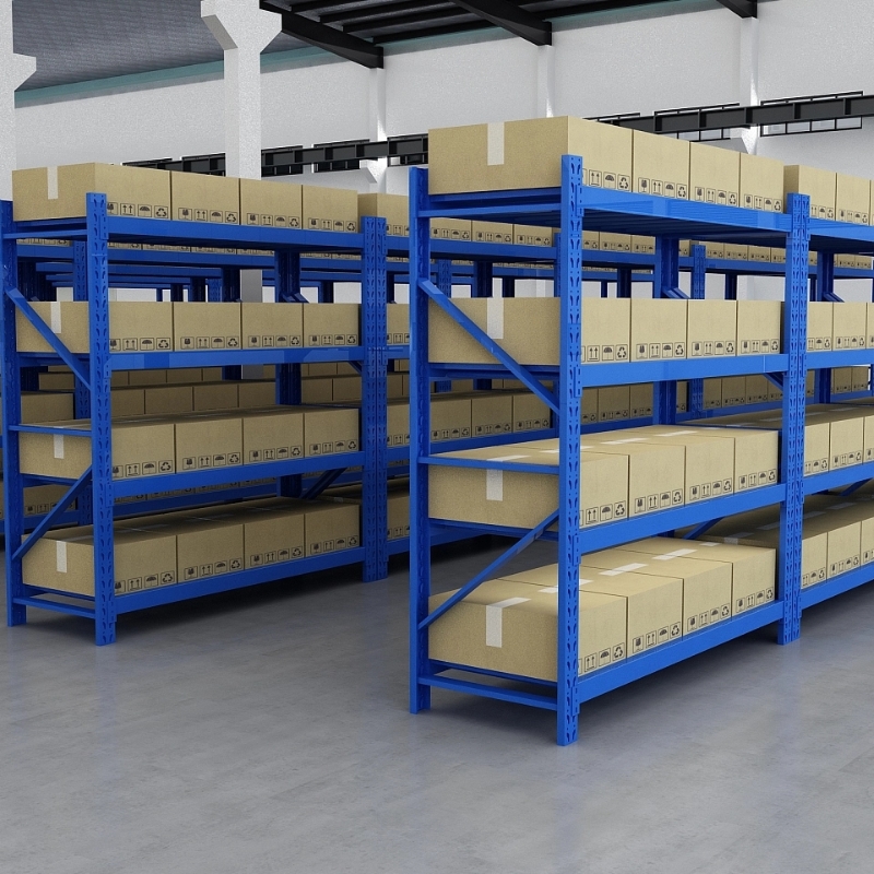 boltless warehouse shelves(Specifications: 2m (L) x 0.6m (W) x 2m (H)）4-Tier,Steel shelf panel
