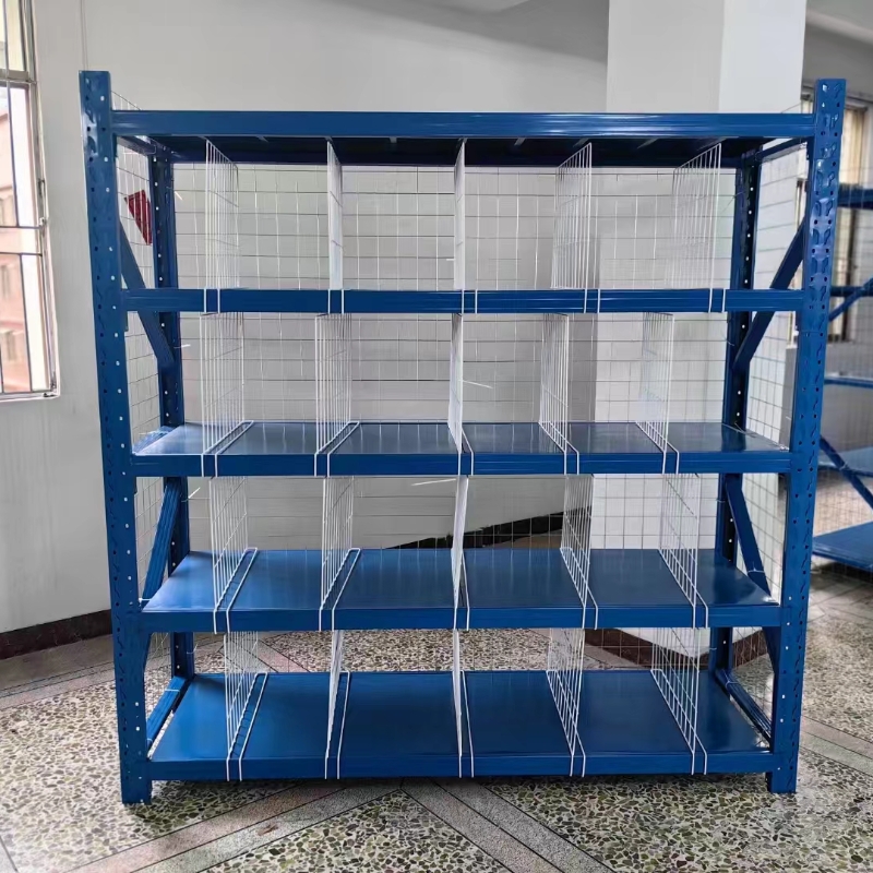 boltless warehouse shelves(Specifications: 2m (L) x 0.6m (W) x 2m (H)）4-Tier,Steel shelf panel