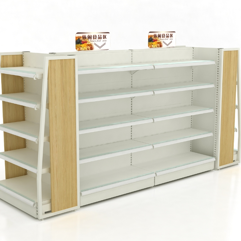 Island-style shelving (double-sided shelving)