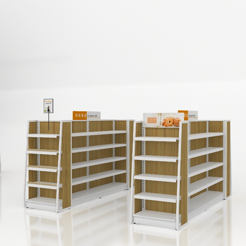 Island-style shelving (double-sided shelving)